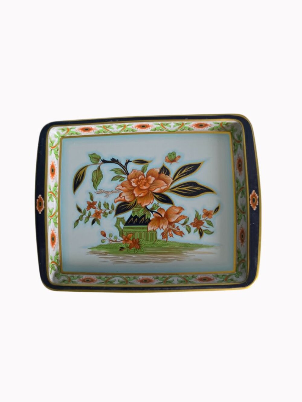 Vintage tin lithograph tray manufactured by Daher Decorated Ware